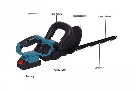 cuchilla recargable de la acción del condensador de ajuste de seto de 20V Protable 1750r/Min Tree Handheld Cordless Double