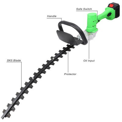 hierba sin cuerda sin cuerda de 20 cuchillas de la pulgada del cortador eléctrico del seto de 20V Bush que arregla esquileos