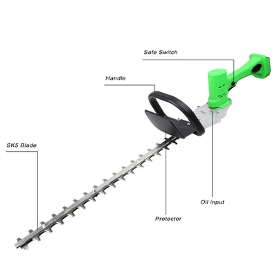 hierba sin cuerda sin cuerda de 20 cuchillas de la pulgada del cortador eléctrico del seto de 20V Bush que arregla esquileos