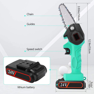 Serrería de cadena recargable de mano del móvil compacto sin cuerda de la batería del OEM 500W