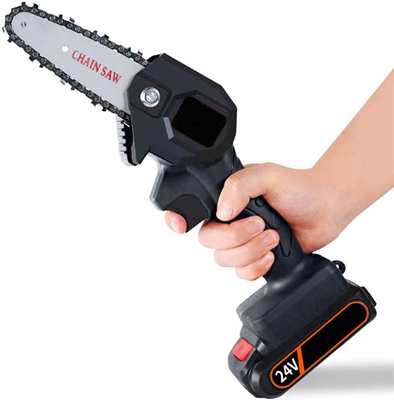 máquina Mills Wood Cutting Lithium Prunner de los 6in 21V Mini Small Battery Handheld Chainsaw