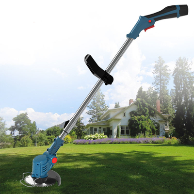 Recortadora de césped sin cable de 850 W y 24 V con cuchilla de plástico oscilante para trabajos de jardín