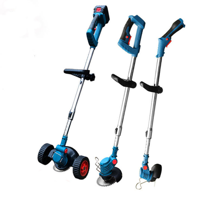 Recortadora de césped sin cable de 850 W y 24 V con cuchilla de plástico oscilante para trabajos de jardín